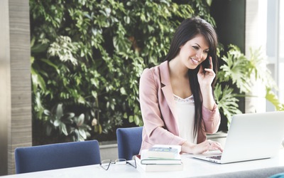 Woman on the phone