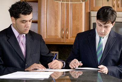 Business meeting in conference room