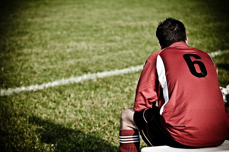 Be Accountable for Great Career Mentoring represented by a soccer player sitting on the bench