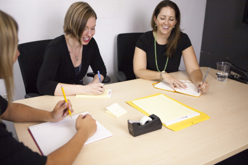 An office meeting