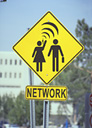 Most Effective Networking for Your Job Search represented by a street sign with the word "network"